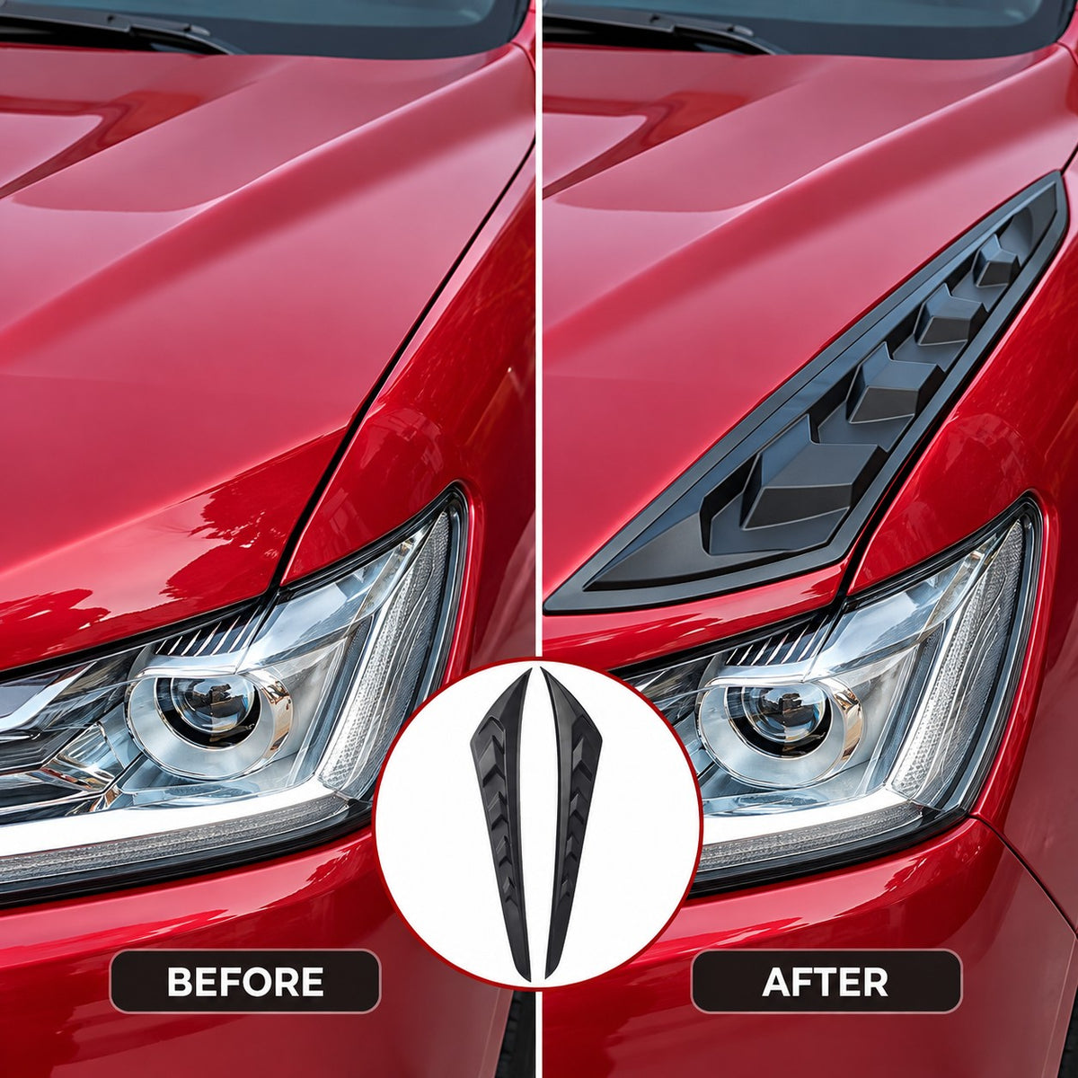 GWM Cannon 2019-2025 hood cover guard before and after installation