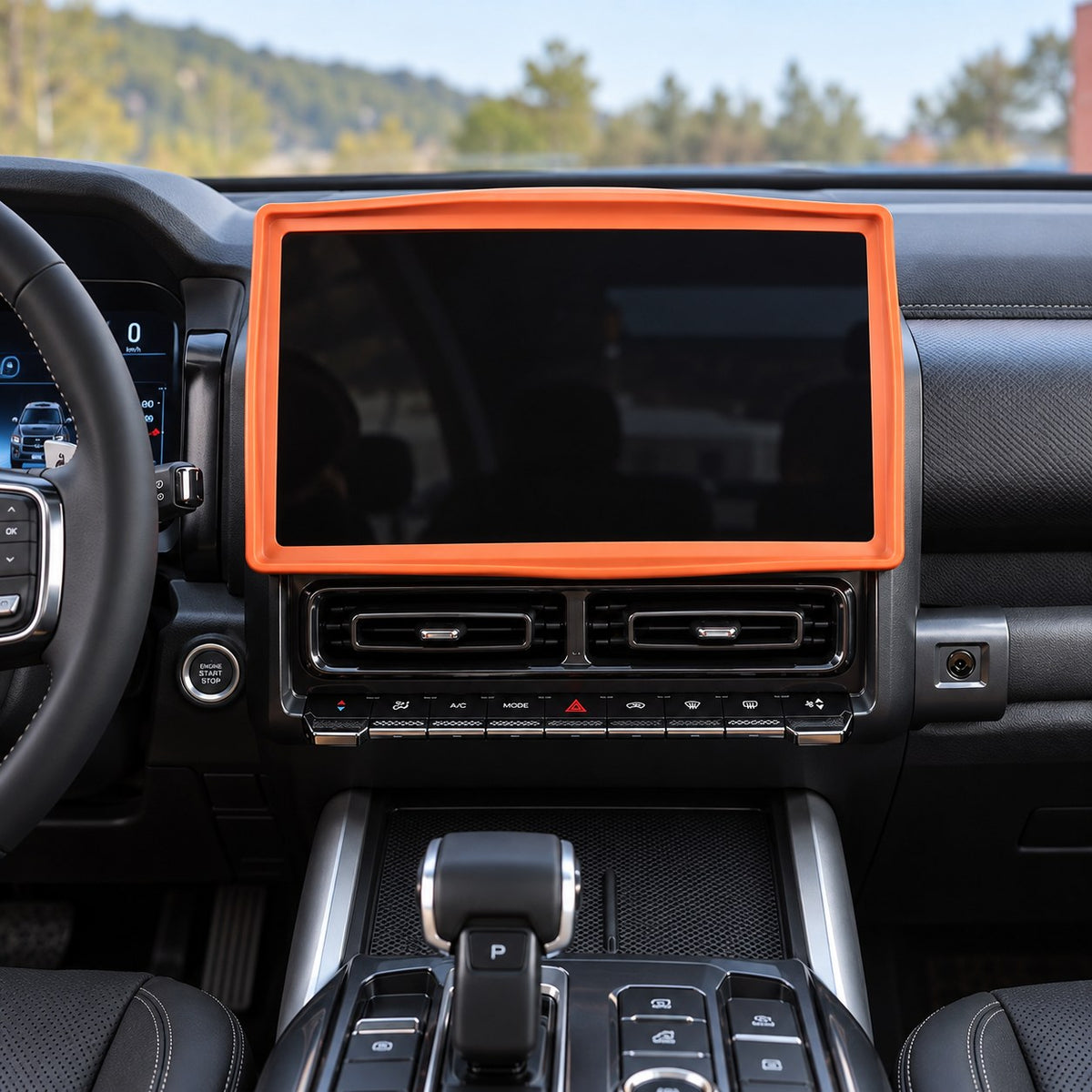 Haval H9 2024-2025 orange central control screen protector installed on interior display