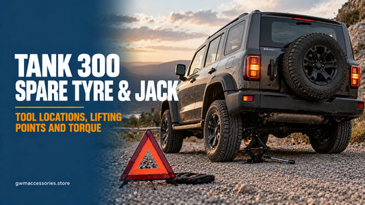 GWM Tank 300 Spare Tyre & Jack: Lifting Points and Torque Guide