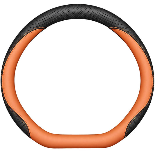 2026 HAVAL H6 D shaped black and orange steering wheel cover
