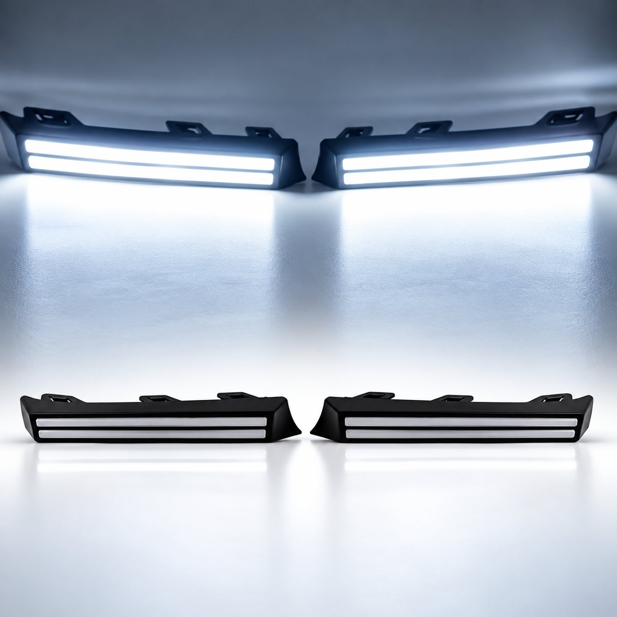 GWM Cannon 2024-2025 LED front fog light pair in premium studio showcase