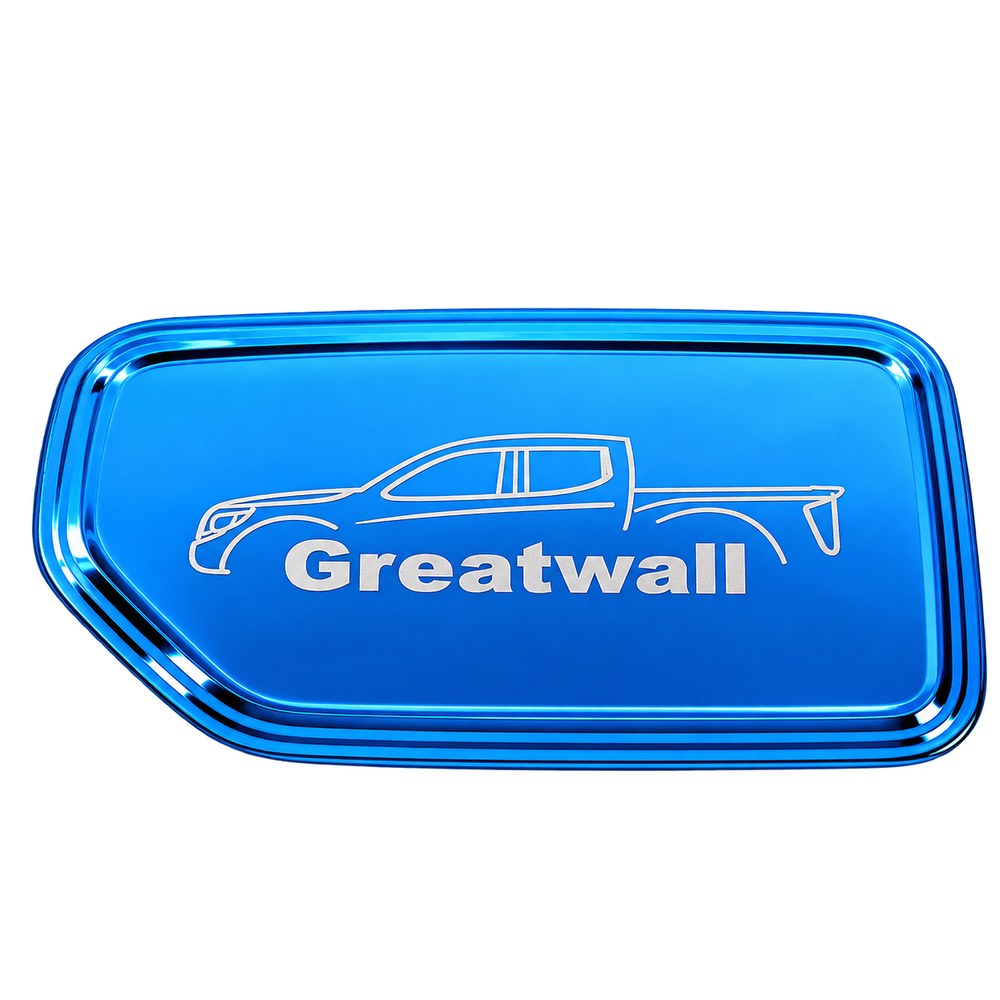 GWM Cannon blue fuel tank cap cover with Greatwall design