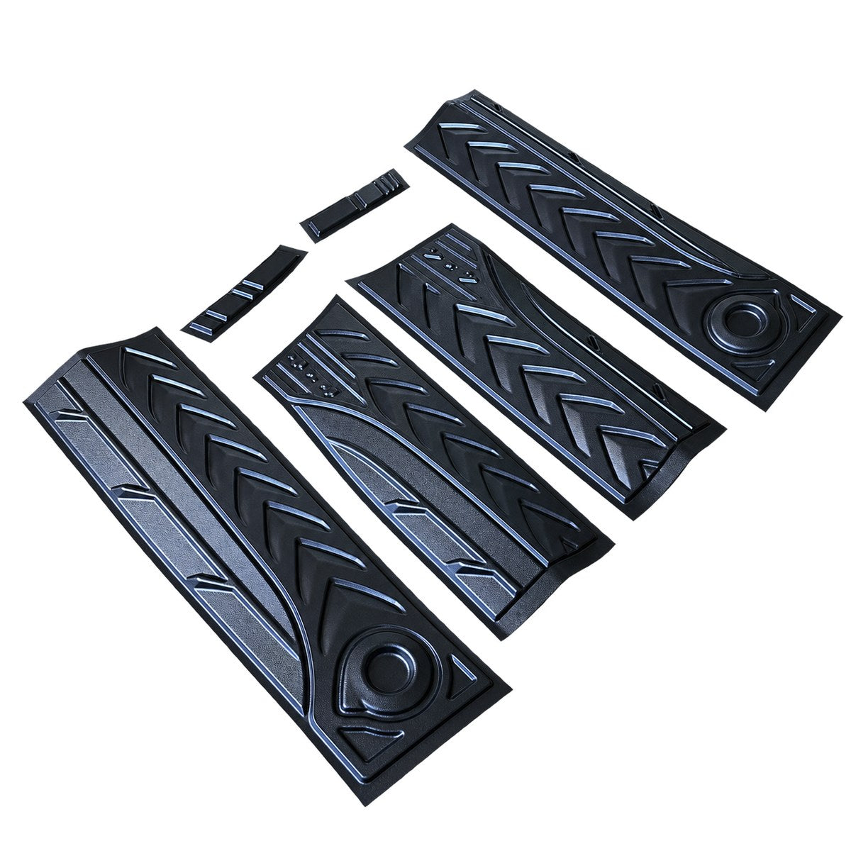 Black 6-piece side door protection panels for GWM Cannon King Kong