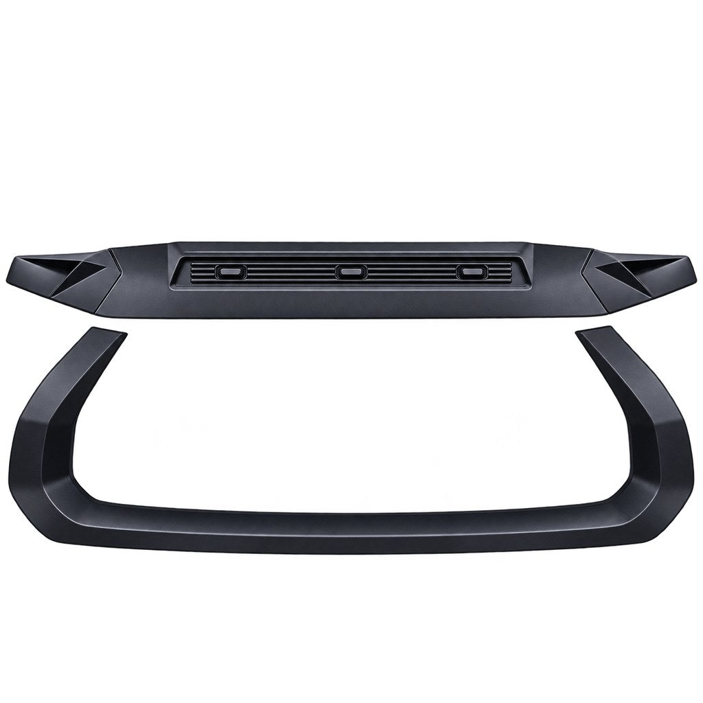GWM Cannon matte black front grille trim set installed
