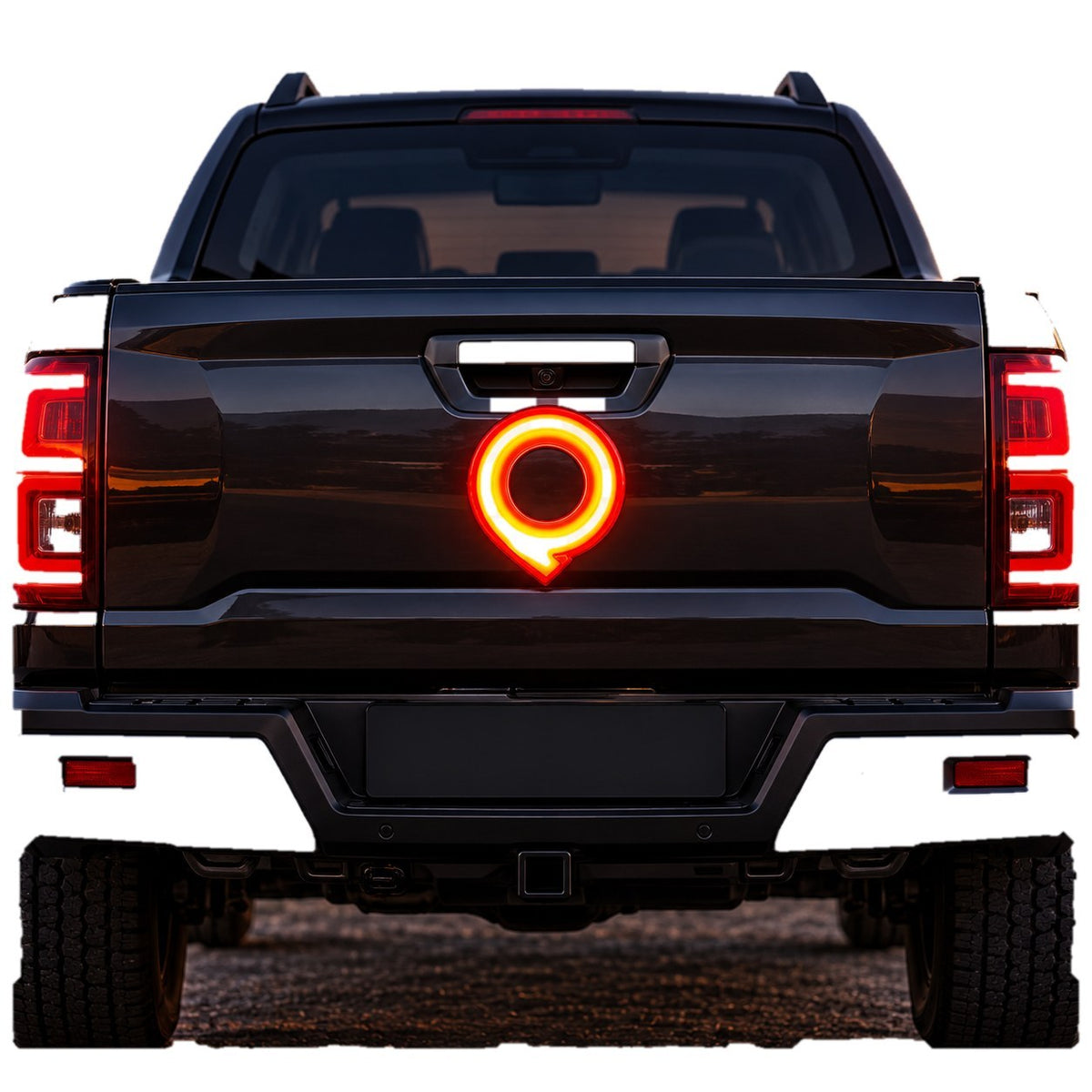 GWM Cannon rear LED illuminated logo installed on the tailgate