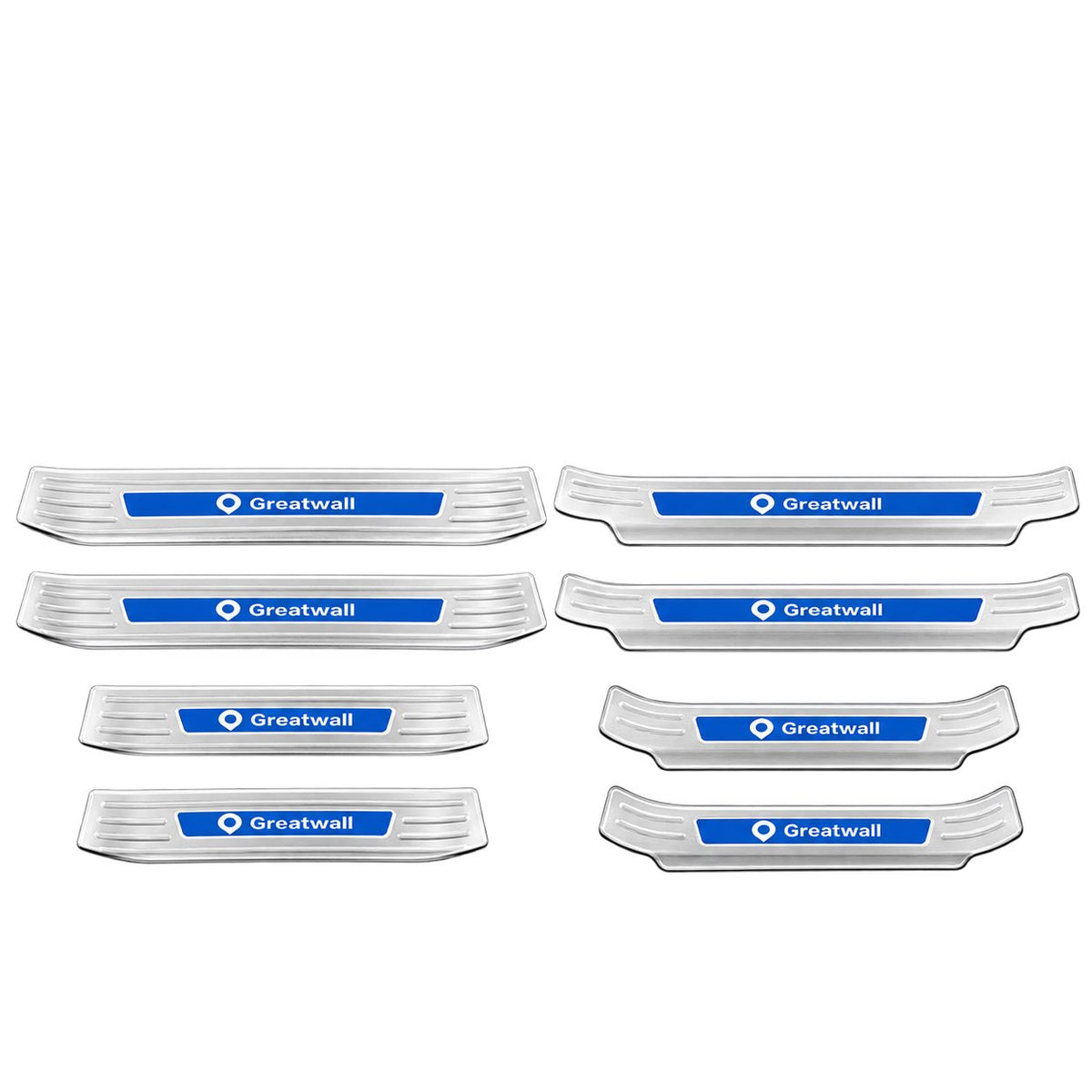 GWM Cannon silver combination stainless steel door sill scuff plates