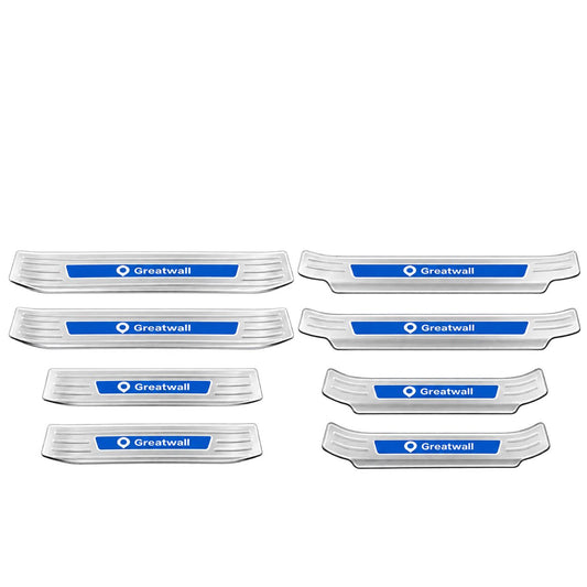 GWM Cannon silver combination stainless steel door sill scuff plates