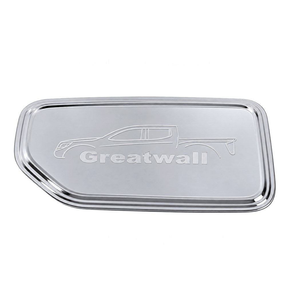 GWM Cannon silver stainless steel fuel tank cap cover
