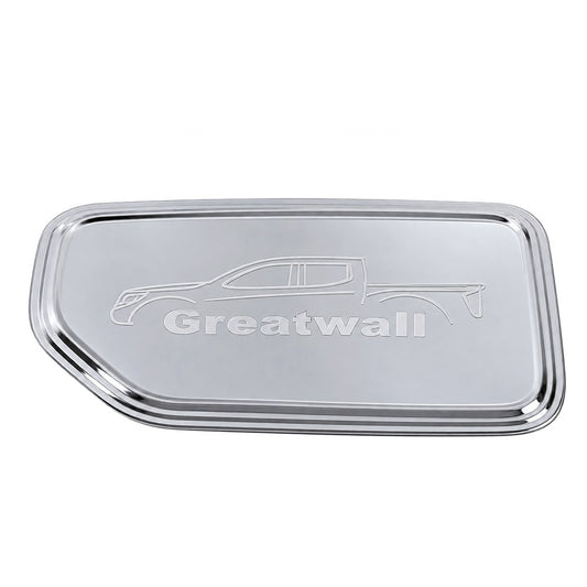 GWM Cannon silver stainless steel fuel tank cap cover