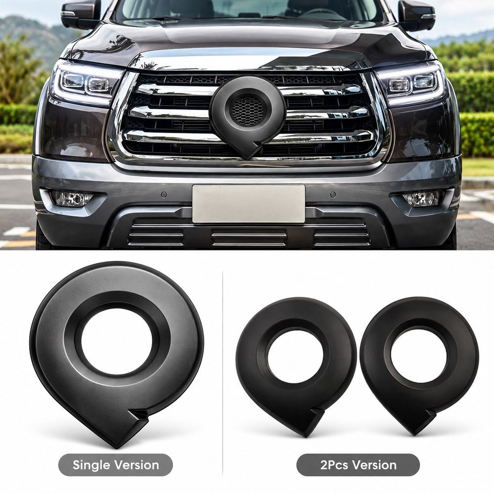 GWM Cannon Ute black logo cover single and 2-piece versions installed and displayed