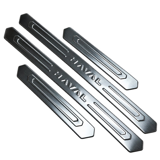 Stainless steel door sill scuff plates for GWM HAVAL H6 2021-2024