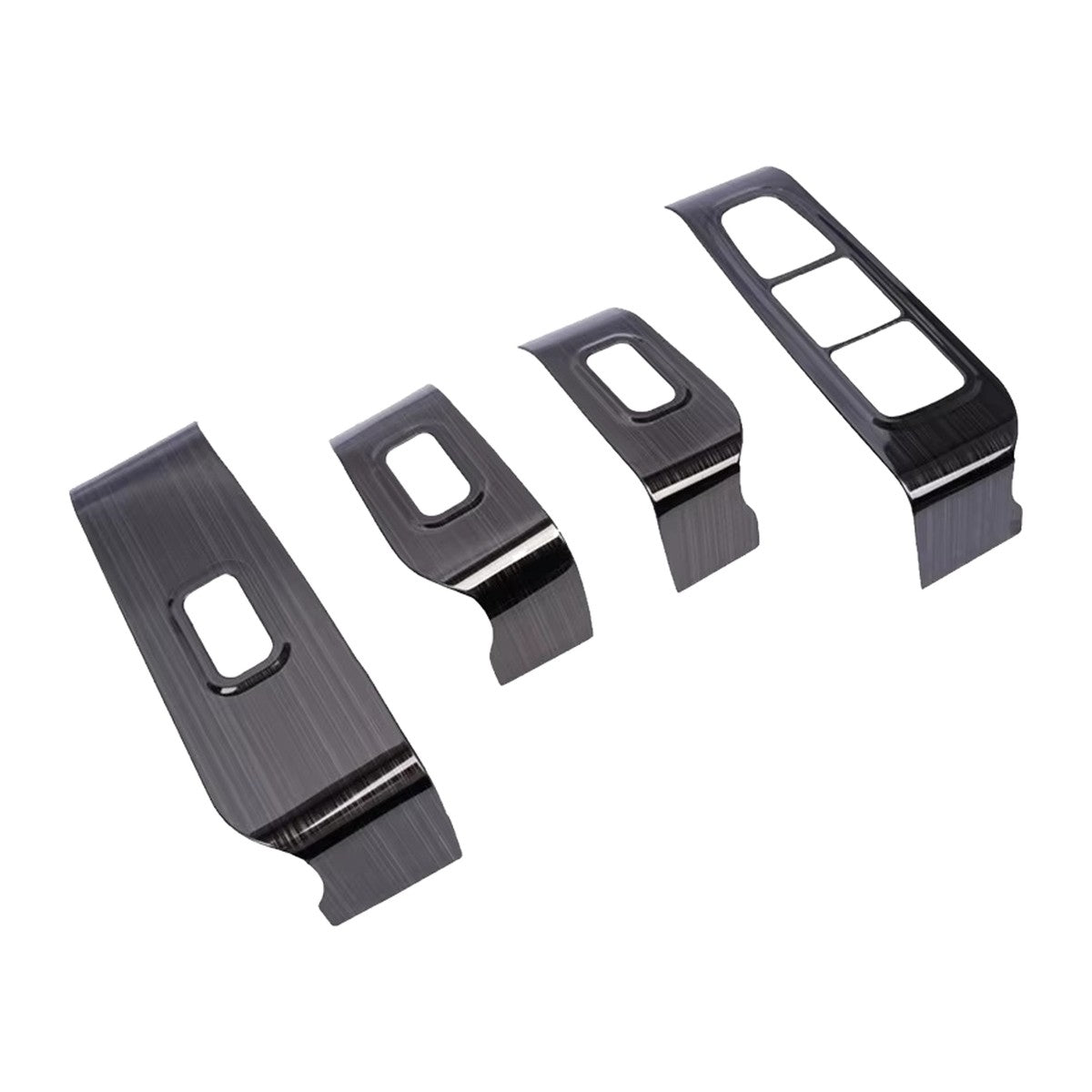 Black 4-piece window switch frame trim for GWM Haval H9 2024-2025