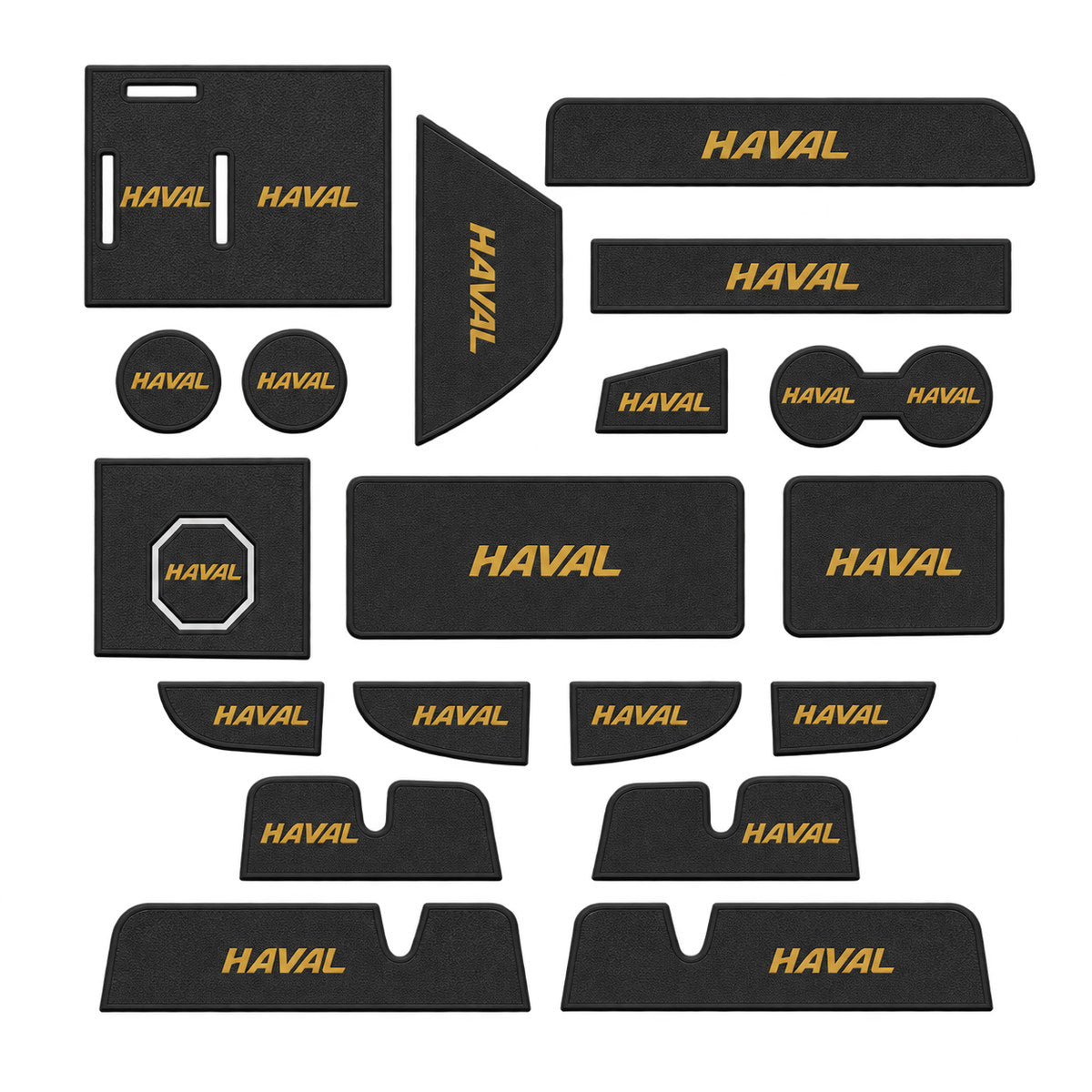 GWM Haval H9 2024-2025 leather black interior mat set 20pcs