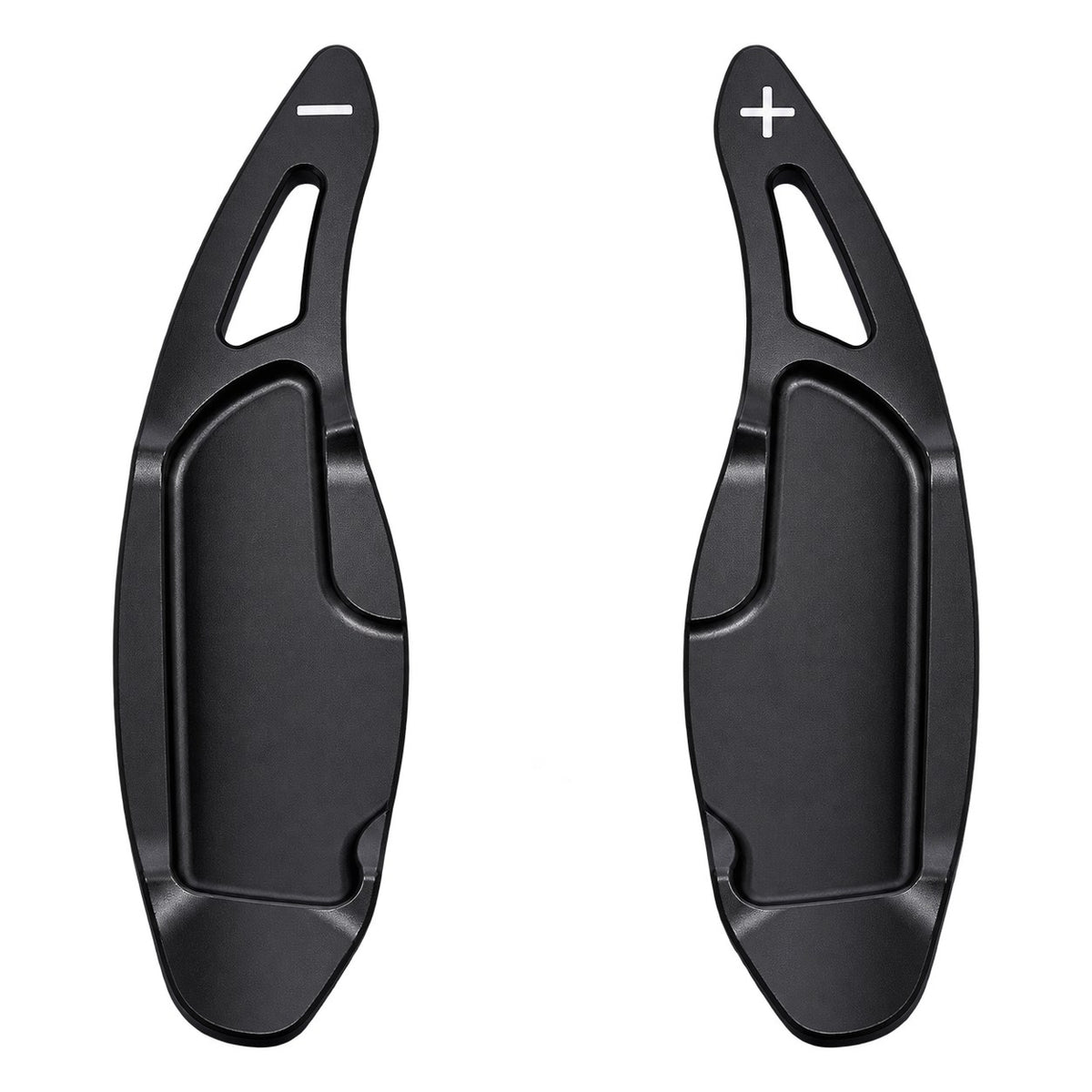 GWM Haval H9 2024-2025 black aluminium alloy steering wheel paddle shifter cover trim 2pcs