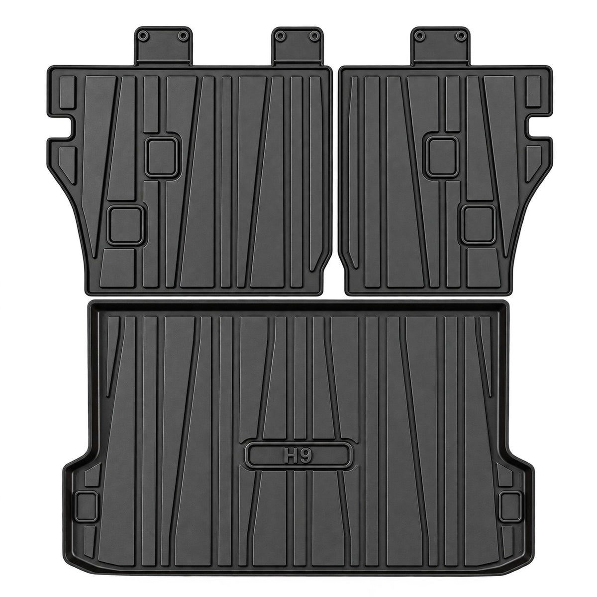 GWM Haval H9 2024-2025 full rear trunk mat set