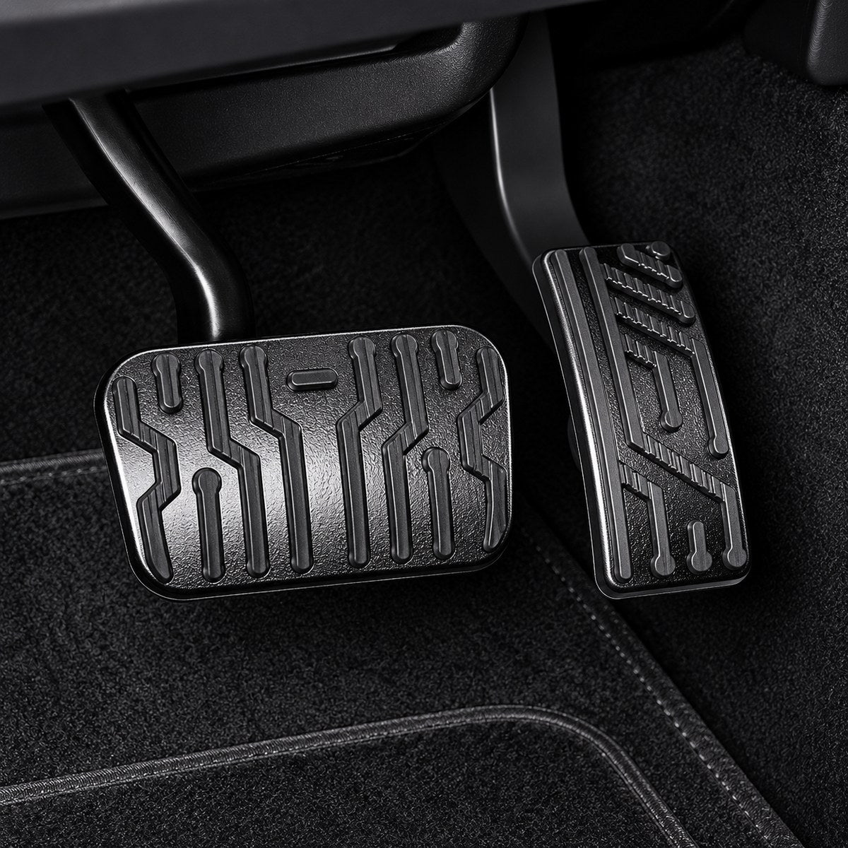 GWM Haval H9 black pedal covers installed in car interior