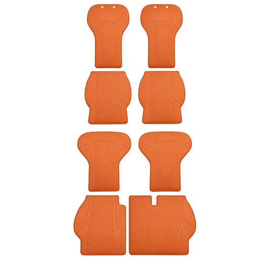 GWM Haval H9 orange leather seat cover set isolated on transparent background