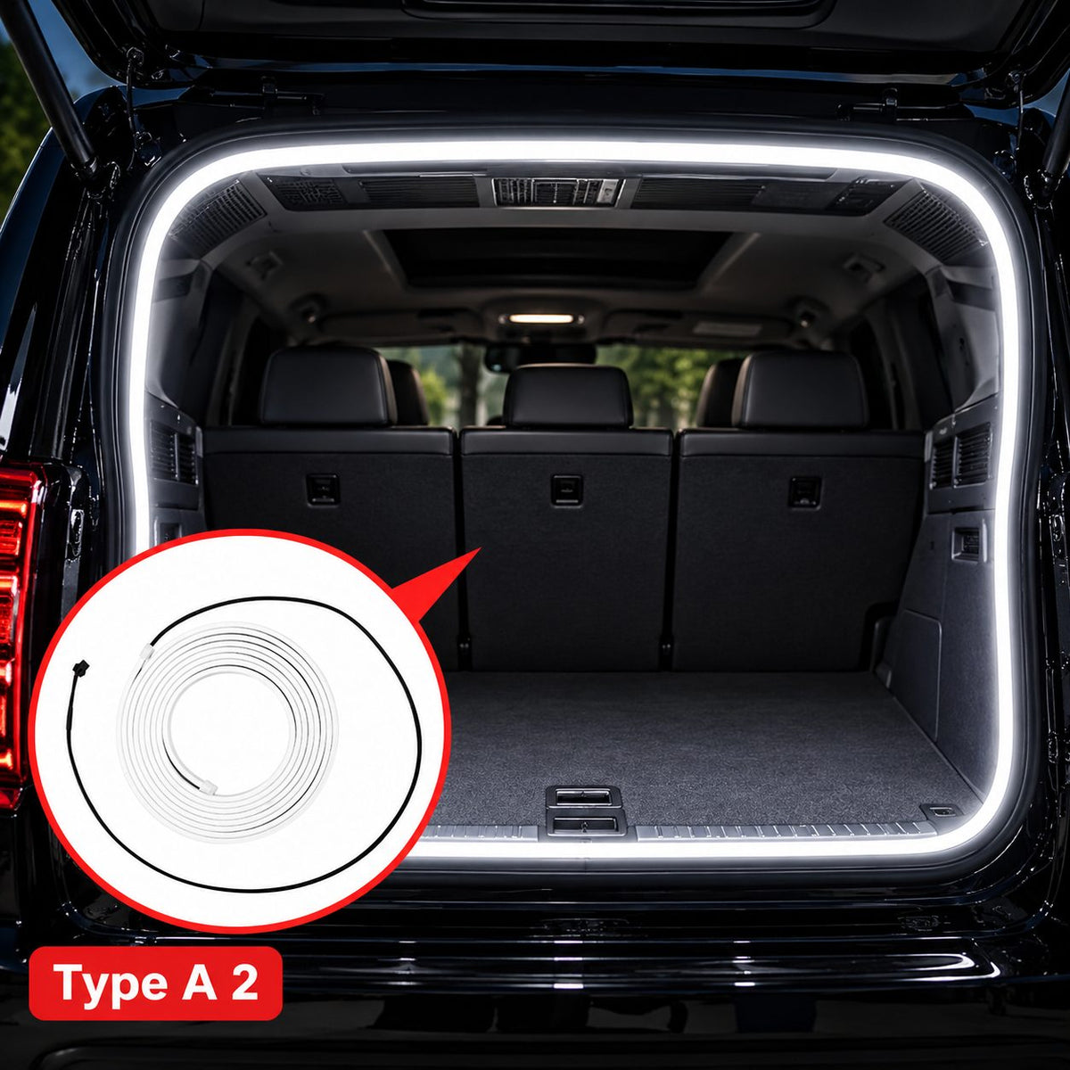 GWM Haval H9 trunk ambient light Type A2 installed around rear cargo opening