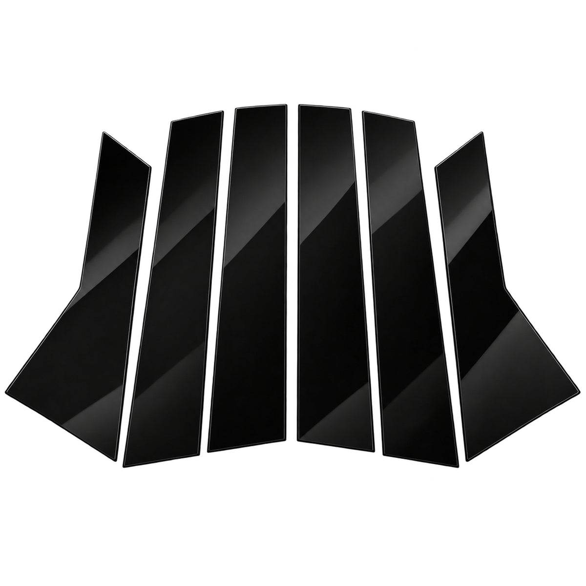 GWM Haval Jolion glossy black B C pillar window trim cover 6 pieces