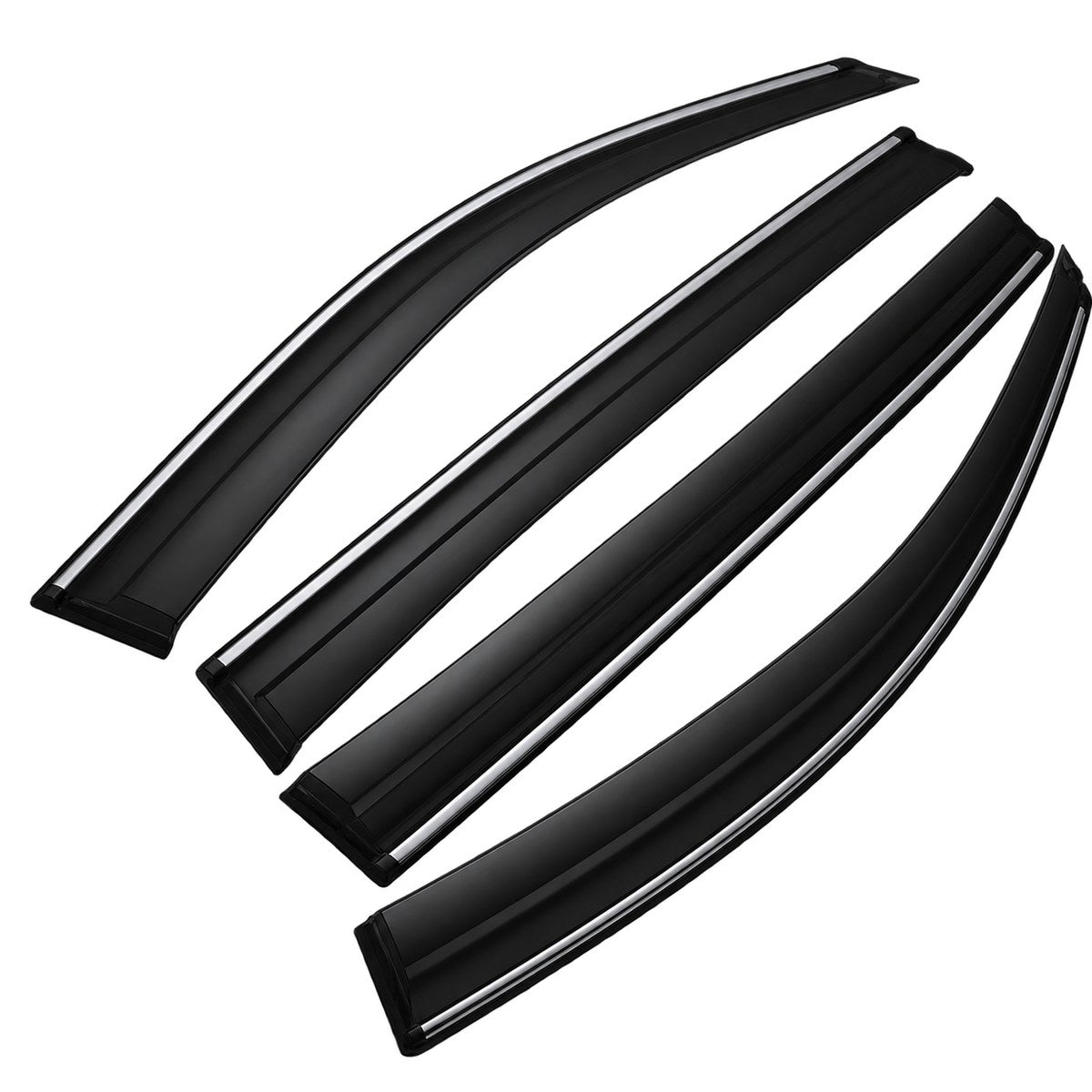 Four black side window visor wind deflectors for GWM ORA 5 2026