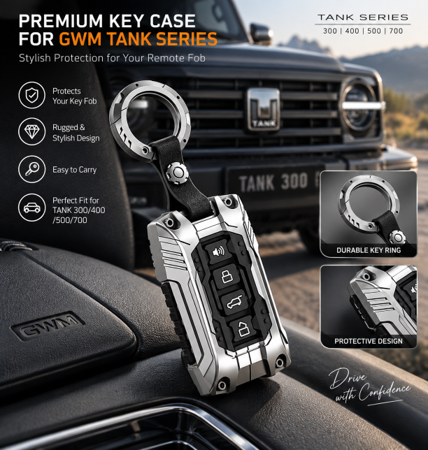 GWM TANK 300 400 500 700 Key Case Cover – Remote Fob Protector