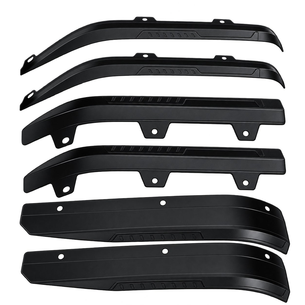 GWM Tank 300 6-piece widened fender flares off-road wheel arch body kit isolated on transparent background