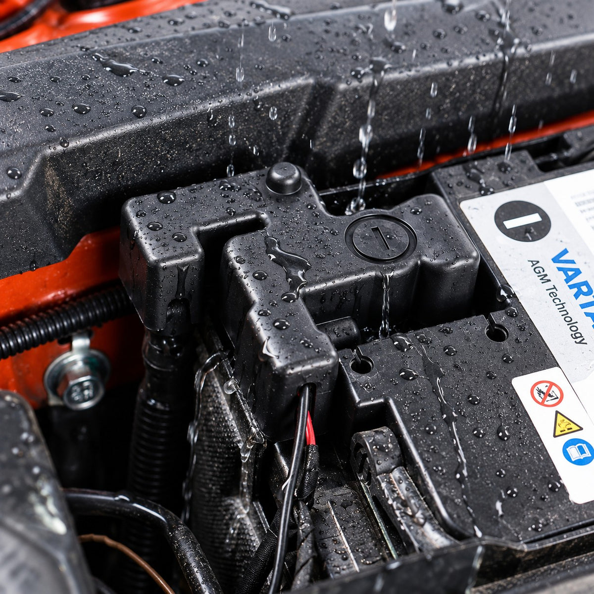 GWM Tank 300 battery negative electrode protection cover protecting the battery terminal from water and moisture