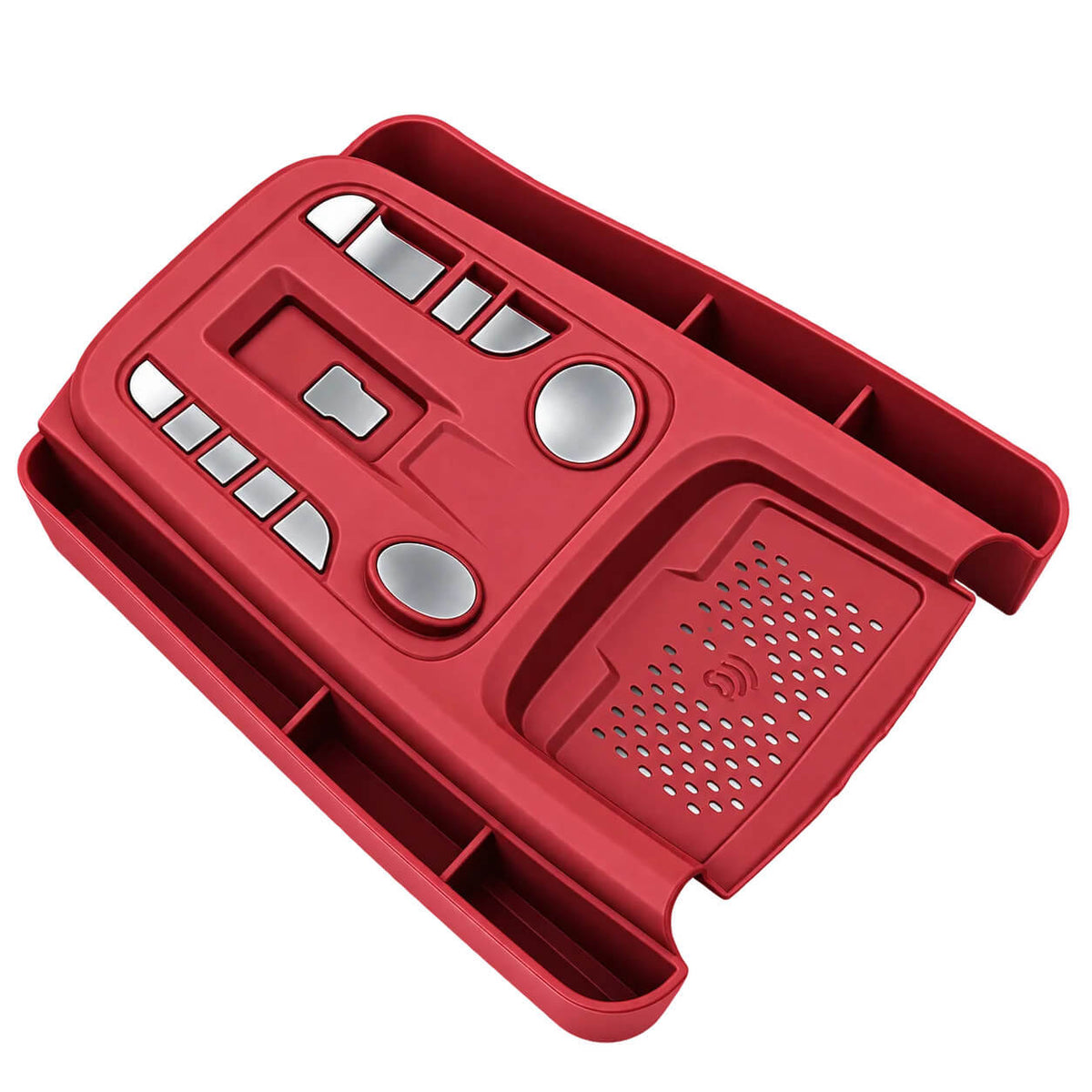 GWM Tank 300 red center console storage box with wireless charging pad