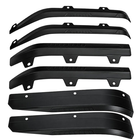 GWM TANK 300 black 6-piece fender flare set isolated on transparent background