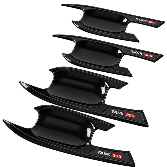 GWM TANK 300 C Black 4pc handle bowl protective covers isolated product set