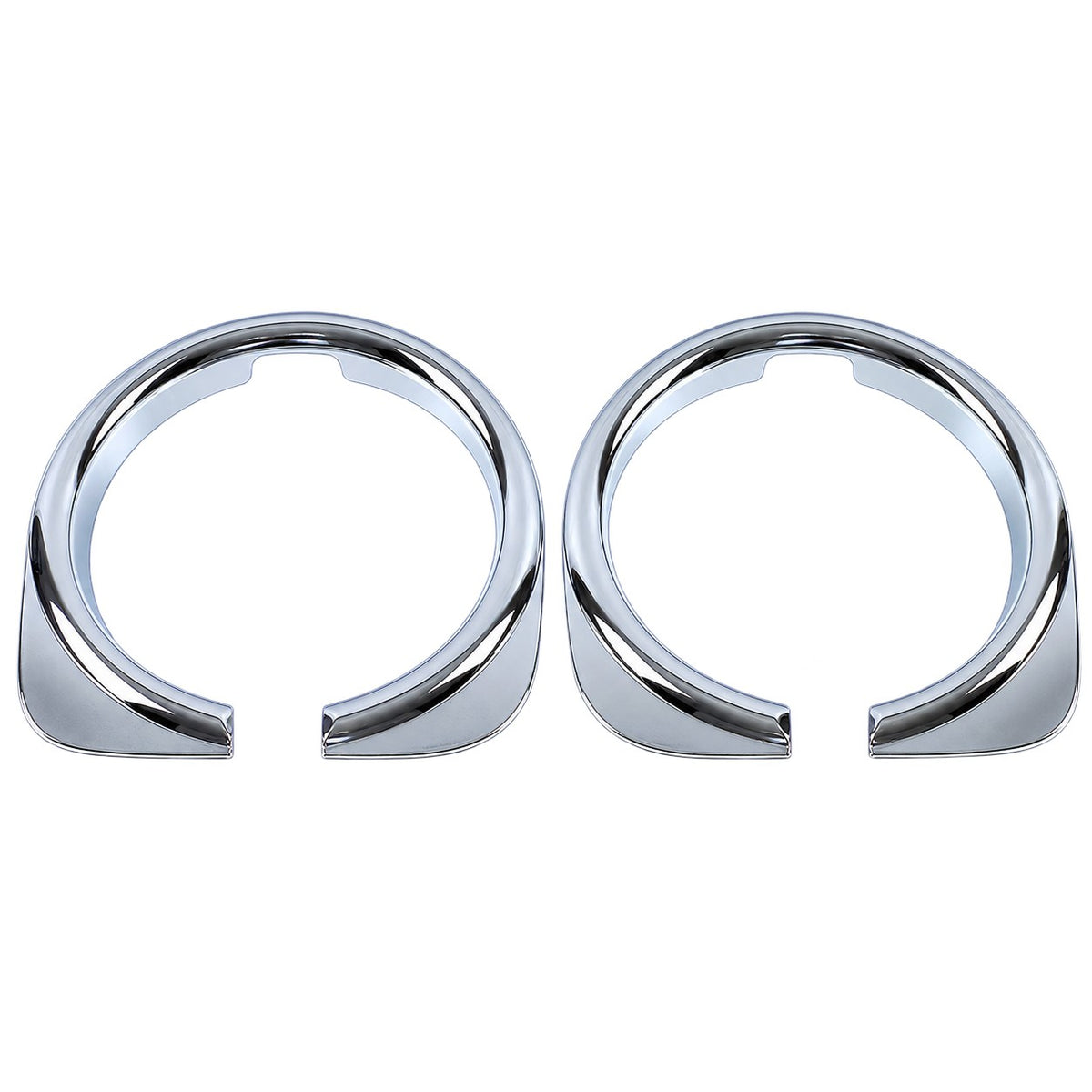 GWM Tank 300 headlight eyebrow frame cover in chrome color isolated on transparent background