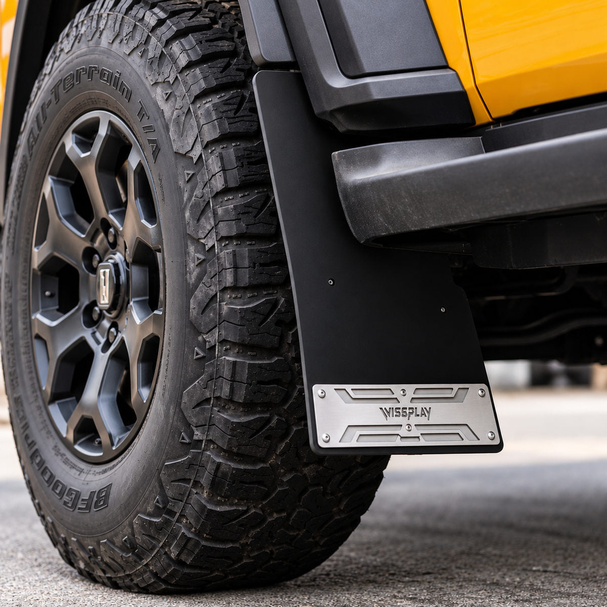 GWM Tank 300 wide inner fender liner mudguard with metal plate installed behind the wheel