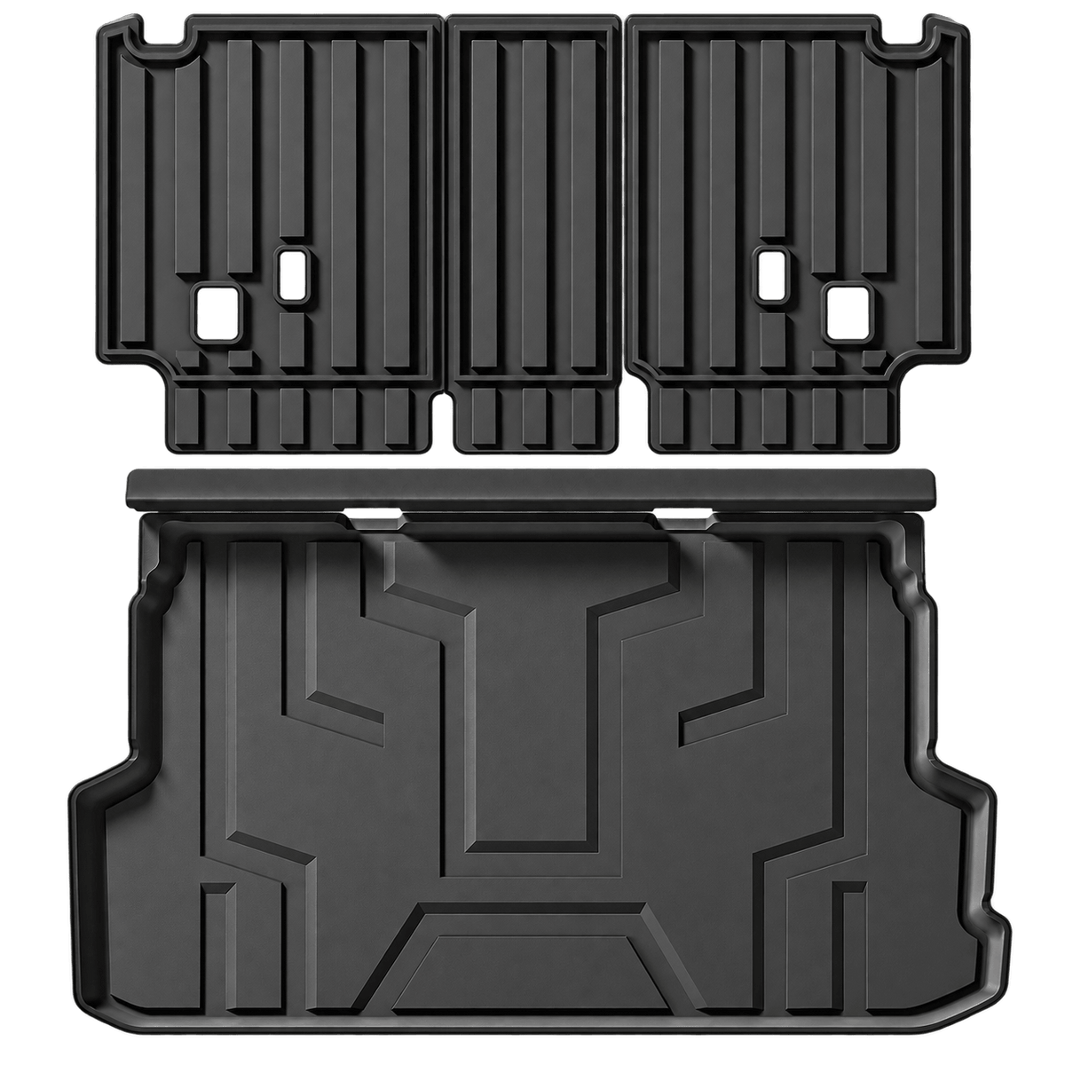 GWM Tank 500 2022–2026 LHD TPE 3D floor and trunk mat 2-piece black set