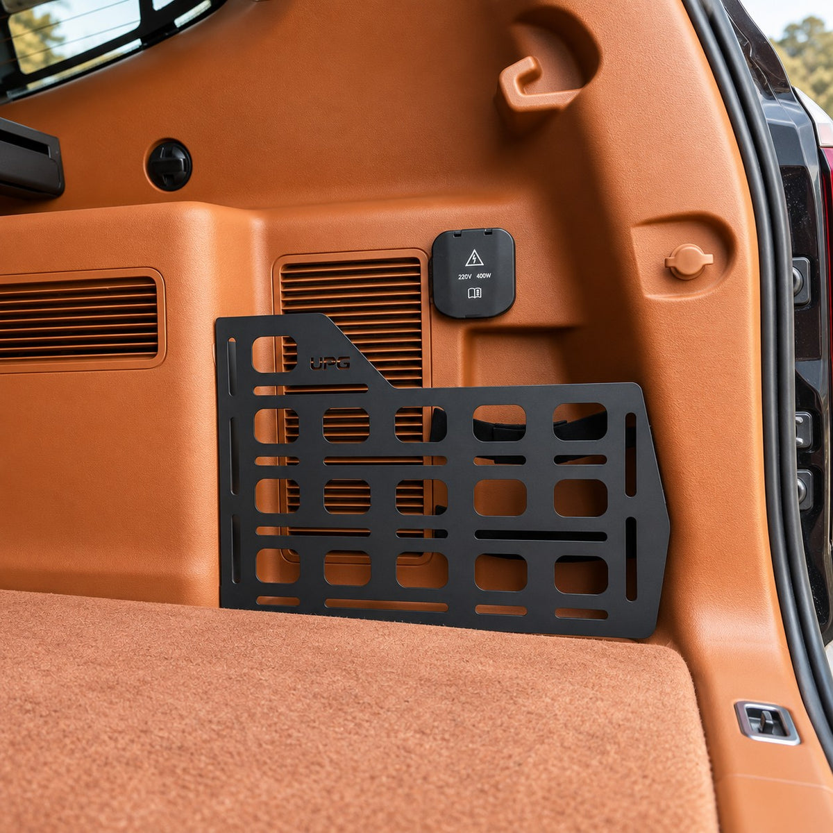 GWM Tank 500 trunk storage box installed in the rear cargo area