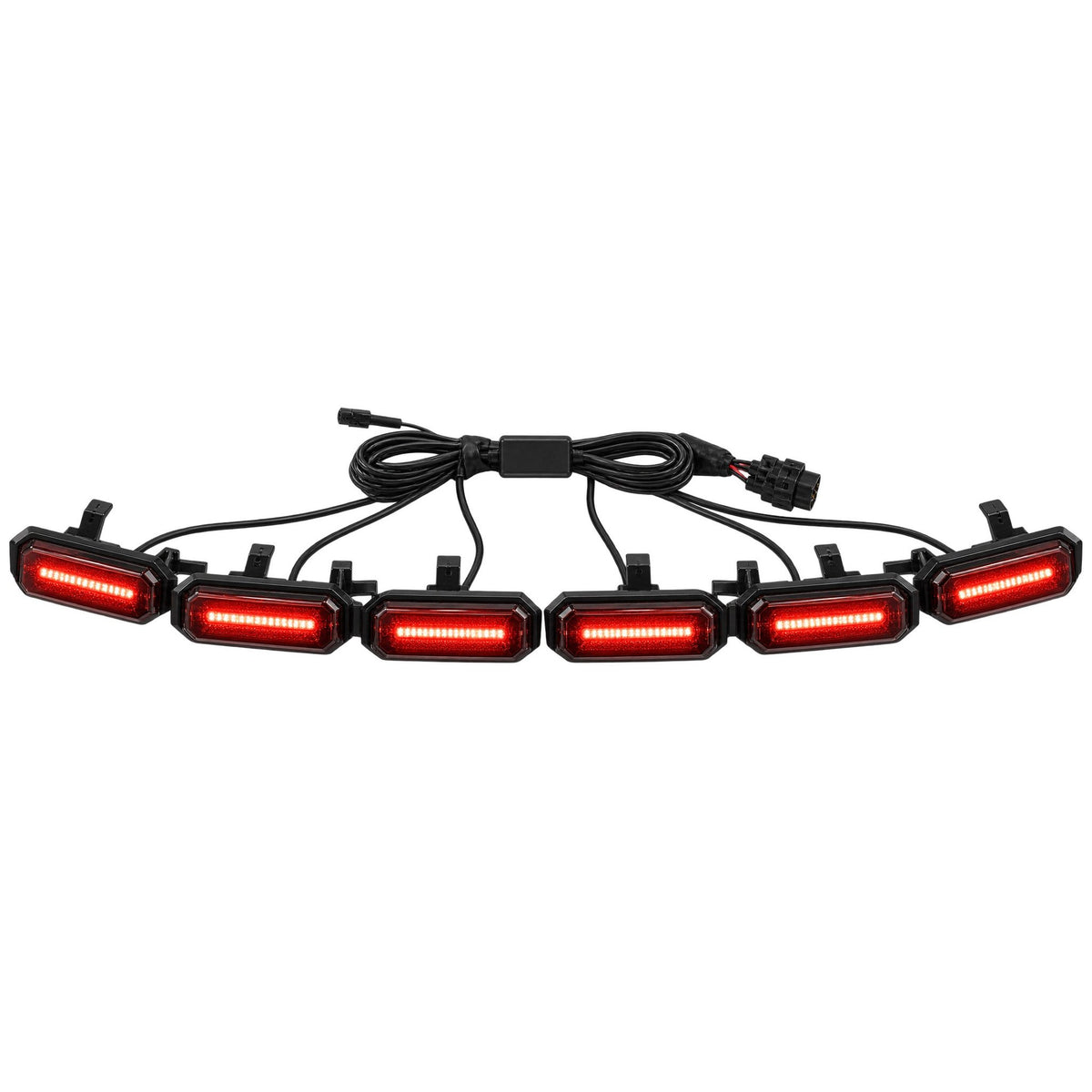 TANK 700 six-piece red glowing emblem grille LED light strip kit with wiring harness