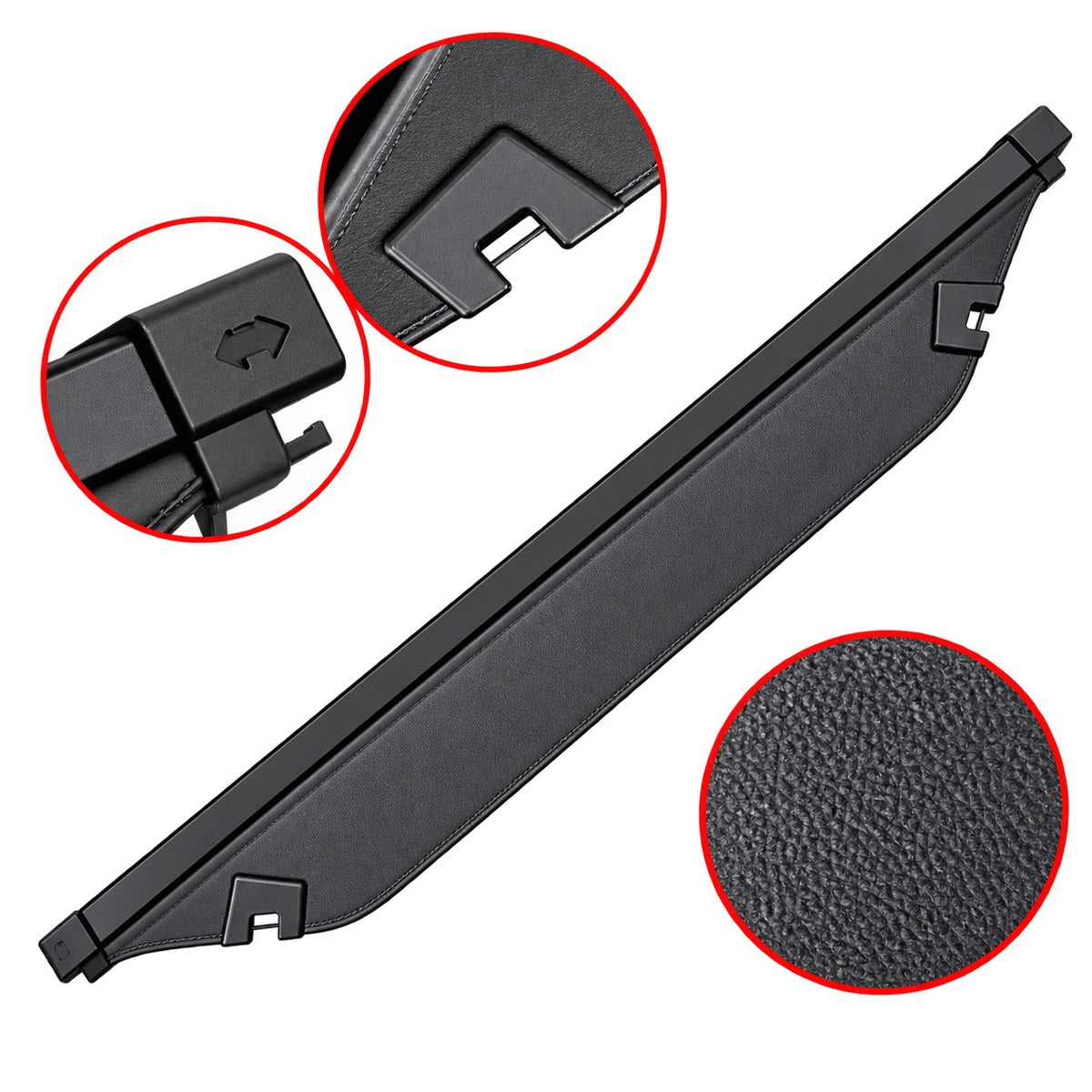 GWM TANK 700 trunk canopy leather style cargo cover with detailed mounting clips and leather texture