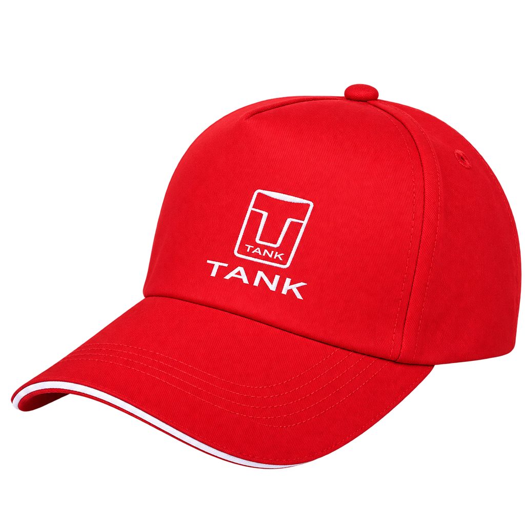 GWM TANK red cotton baseball cap with TANK logo
