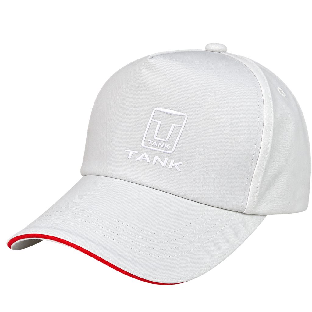 GWM TANK white cotton baseball cap with TANK logo