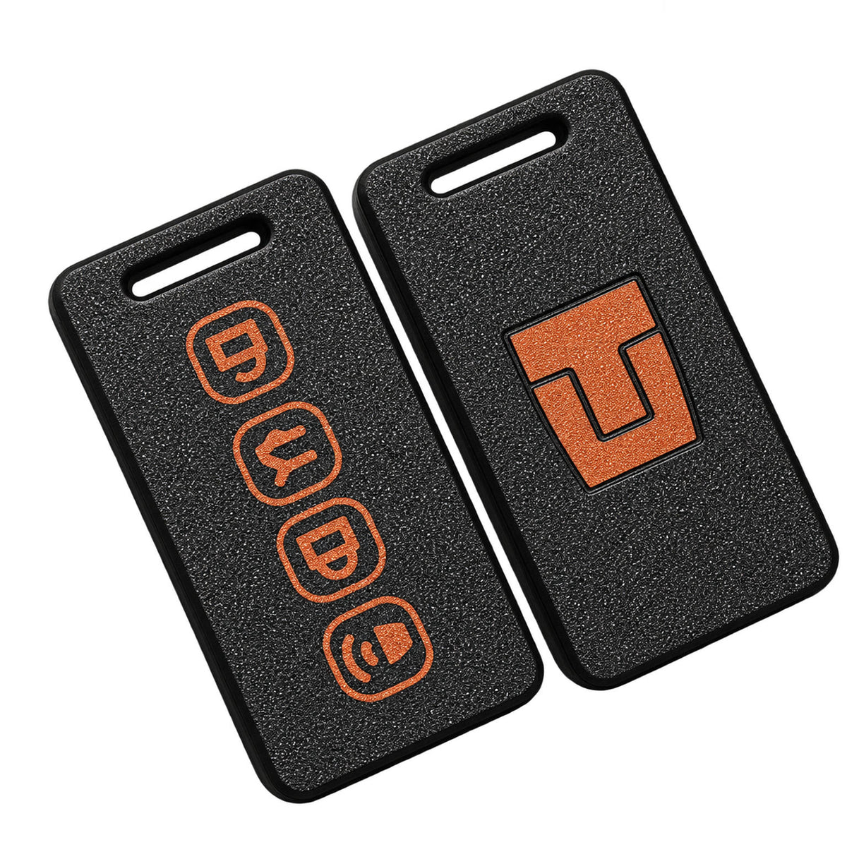 GWM Tank 300 400 500 700 black C remote key fob shell cover with orange four-button icons