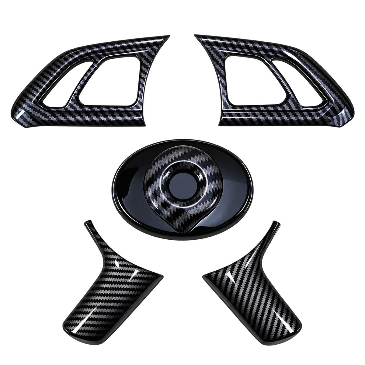 Carbon look steering wheel trim set for GWM Ute 2024 and GWM Cannon 2025