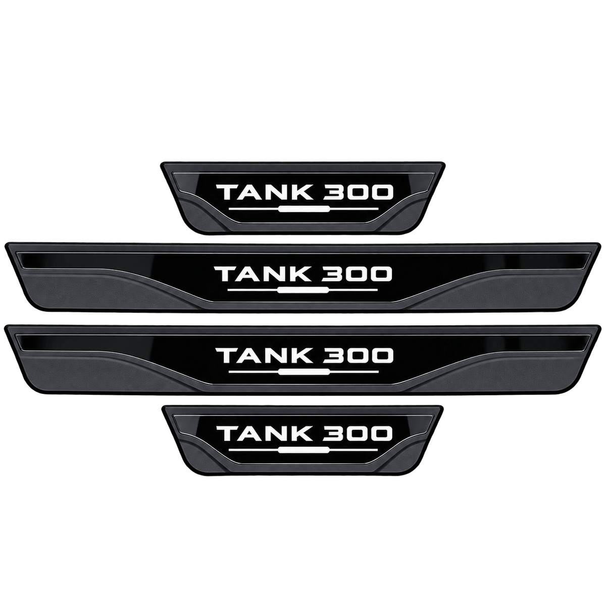 GWM WEY TANK 300 black door sill scuff plate protector product set