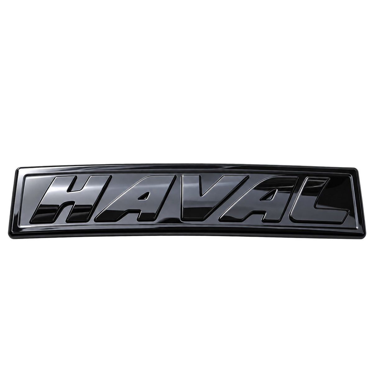 Haval H6 GT glossy black front logo emblem with italic letters