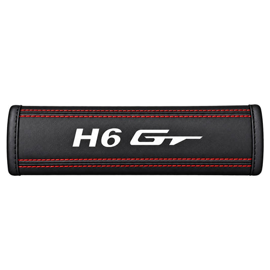 Haval H6 GT leather seat belt shoulder cover pad with red stitching