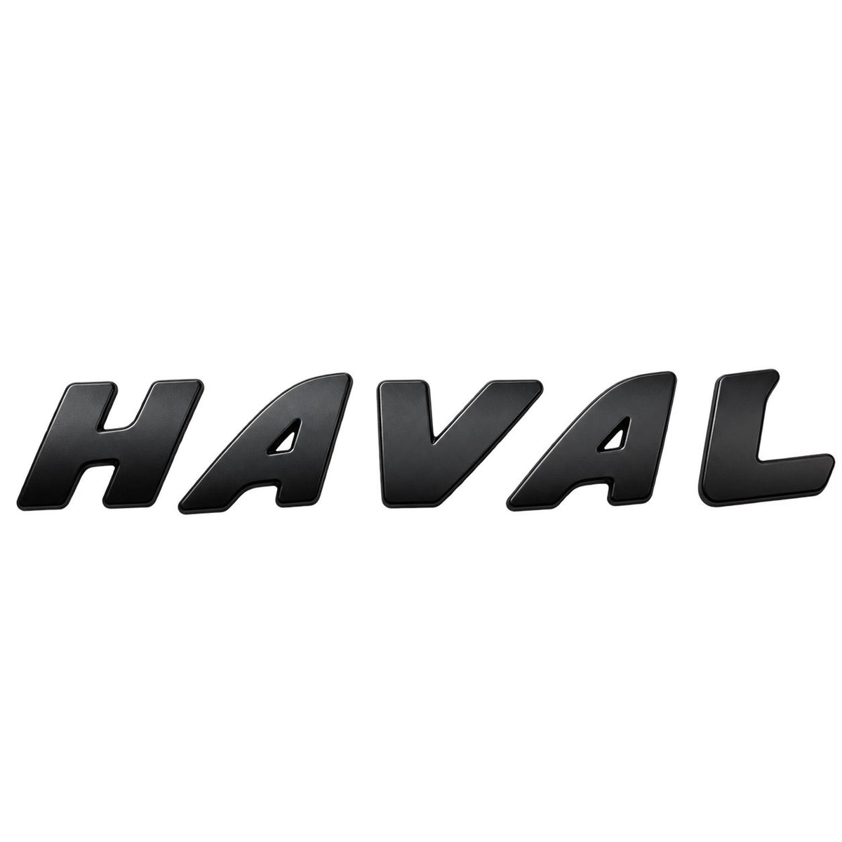 Haval H6 GT matte black rear logo emblem with italic letters