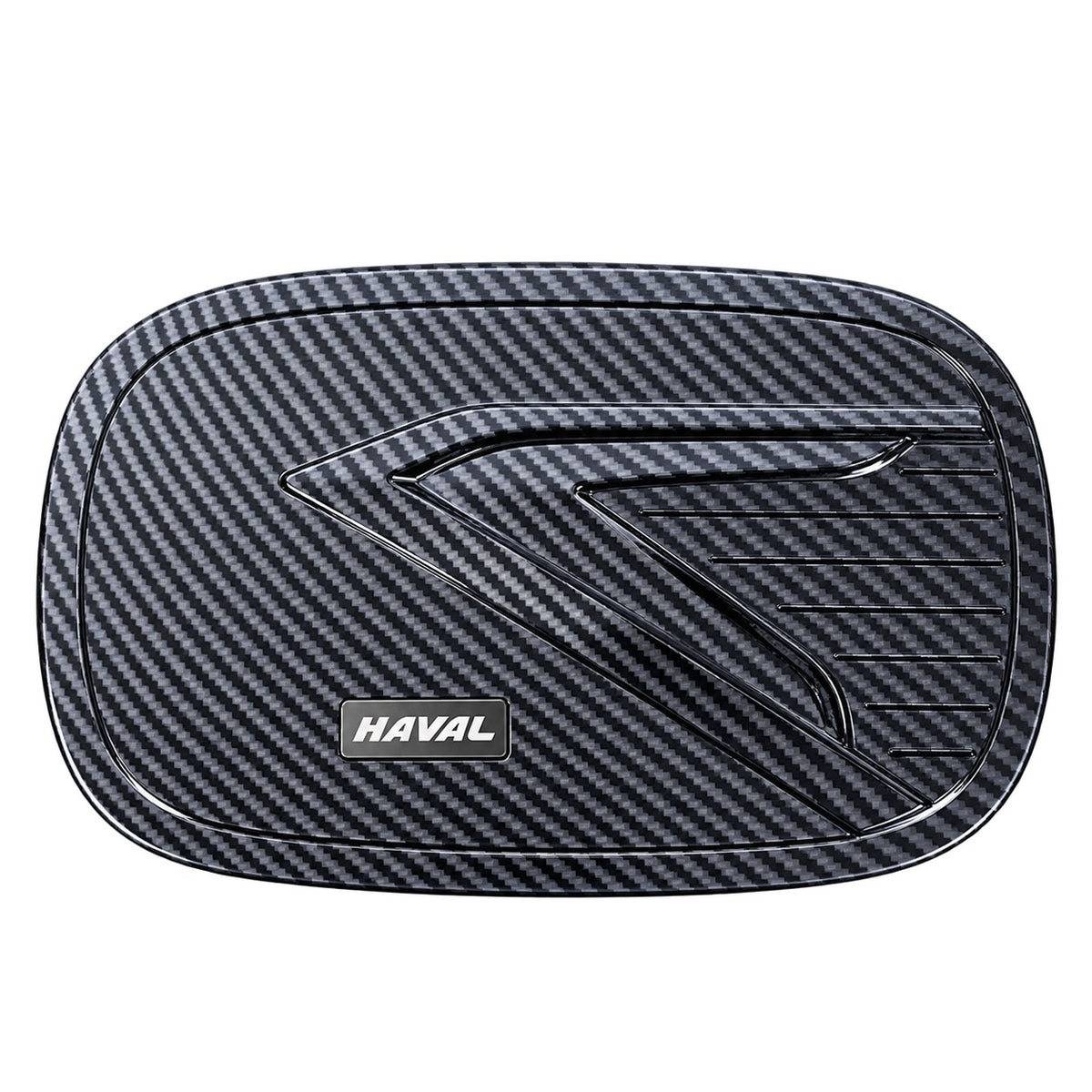 Haval H9 2024-2025 fuel tank cap decorative cover in carbon finish