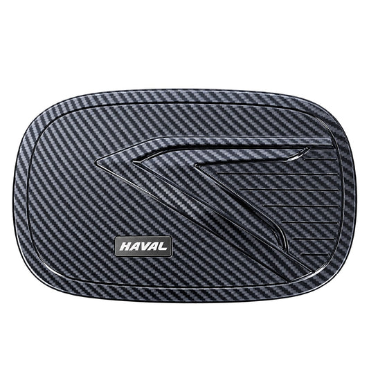 Haval H9 2024-2025 fuel tank cap decorative cover in carbon finish