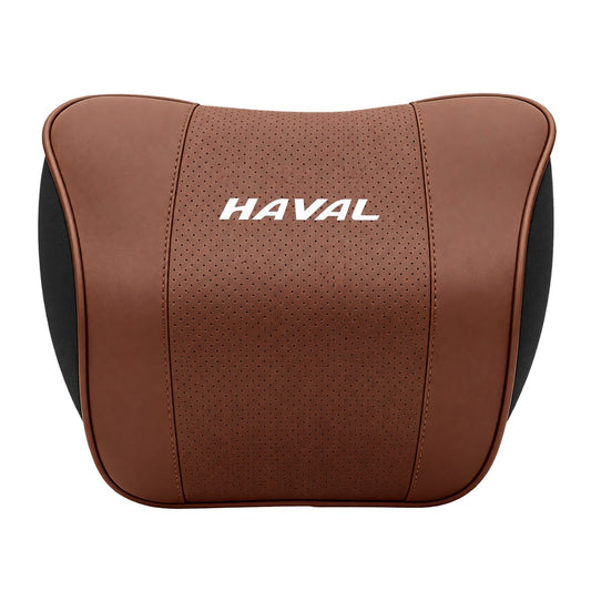 Haval H9 brown leather head and neck support pillow