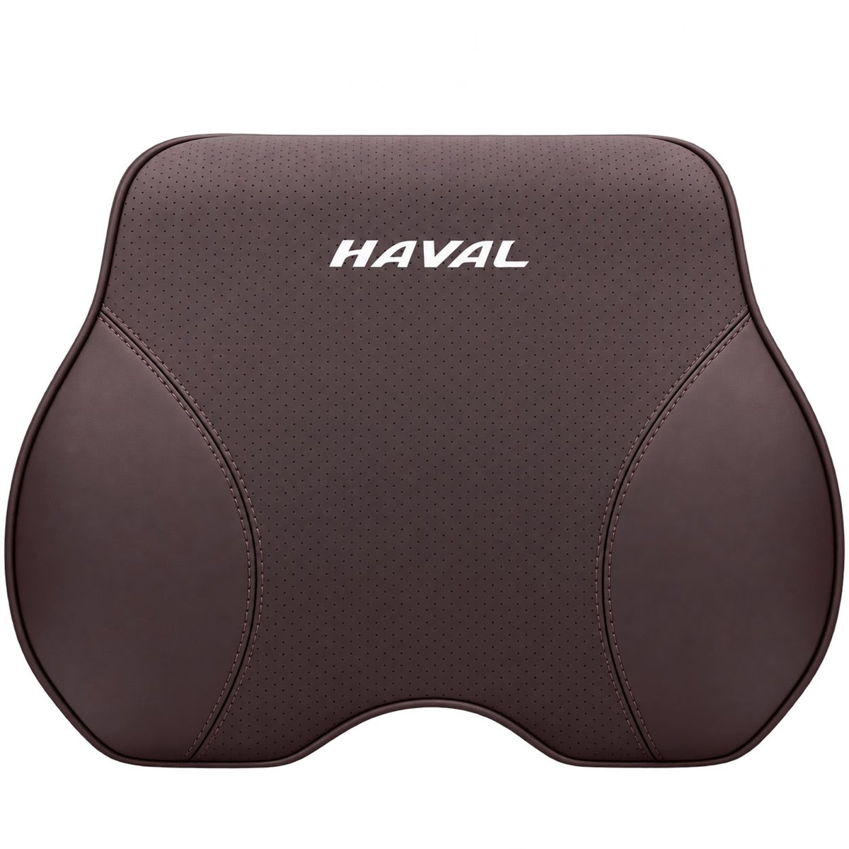 Haval H9 coffee brown leather lumbar support cushion