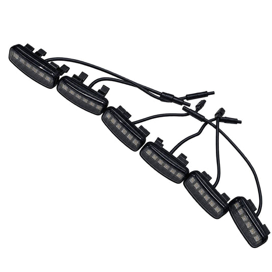 Haval H9 front grille yellow LED light set with wiring isolated