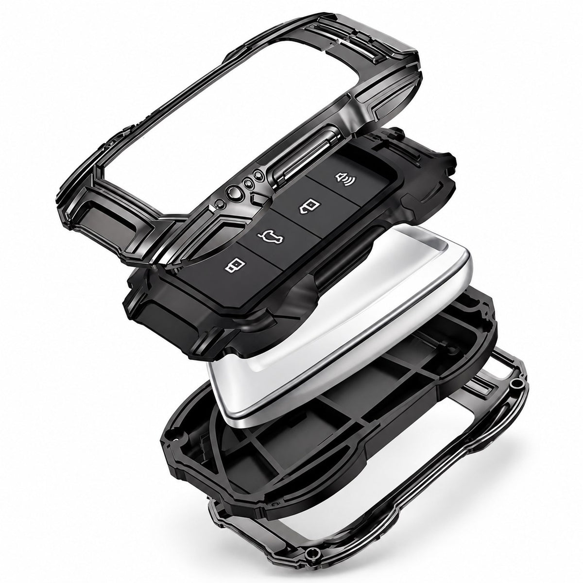 Haval H9 car key case cover exploded view showing protective layers